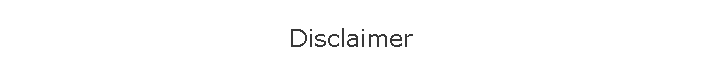 Disclaimer